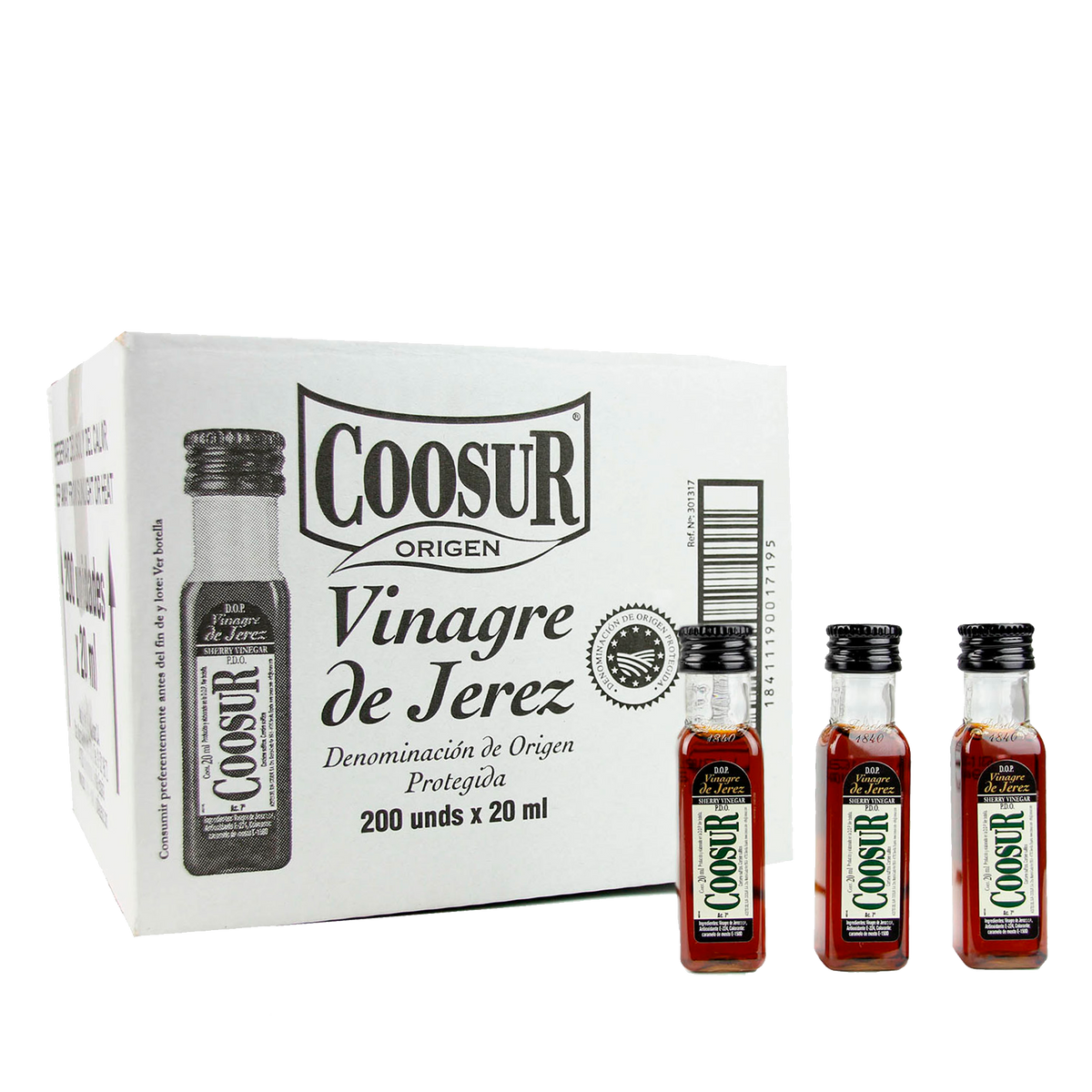 200 Miniaturas vinagre de Jerez 20 ml