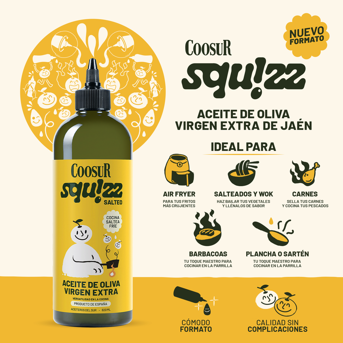 Virgen Extra Saltez SQUIZZ 620ml
