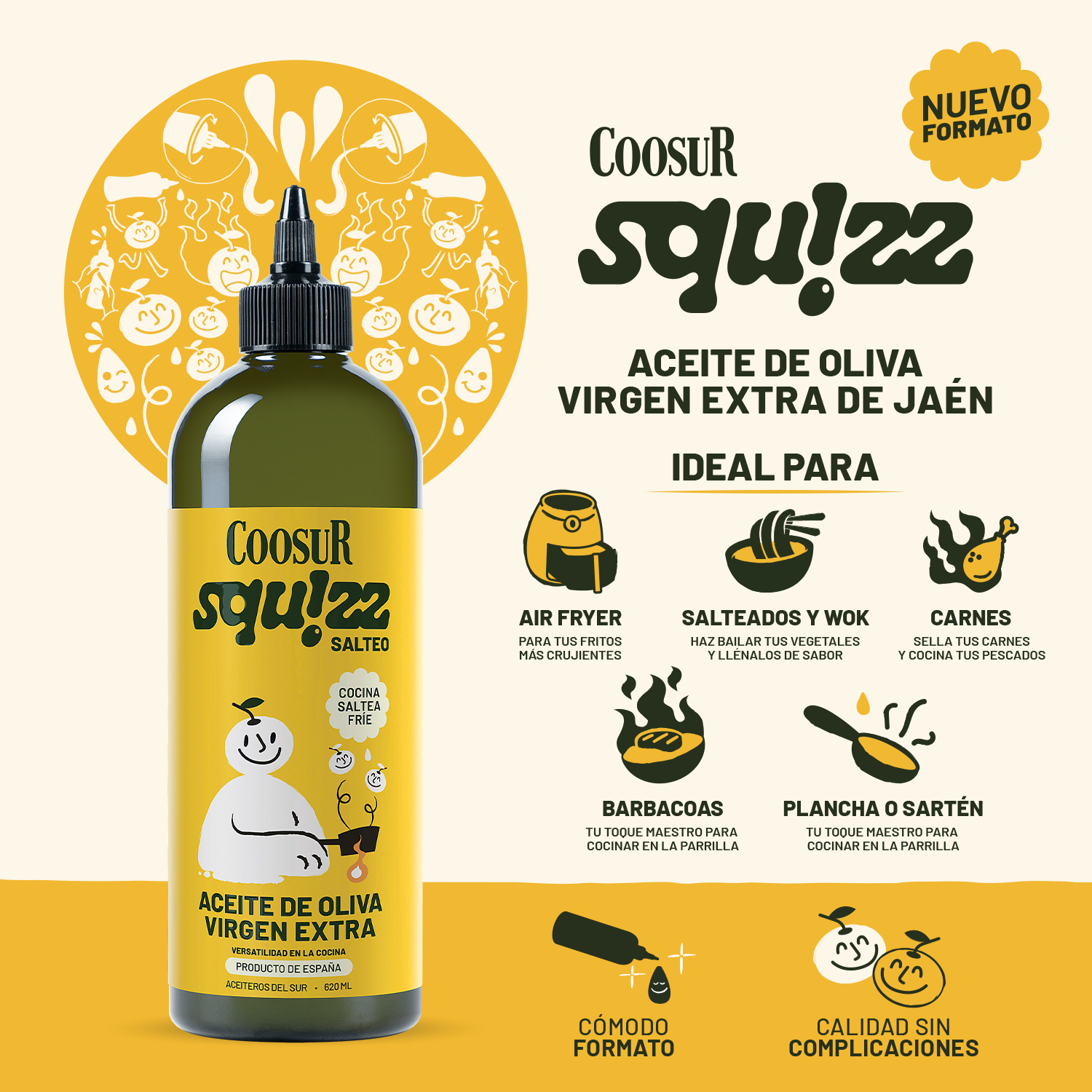 Virgen Extra Saltez SQUIZZ 620ml